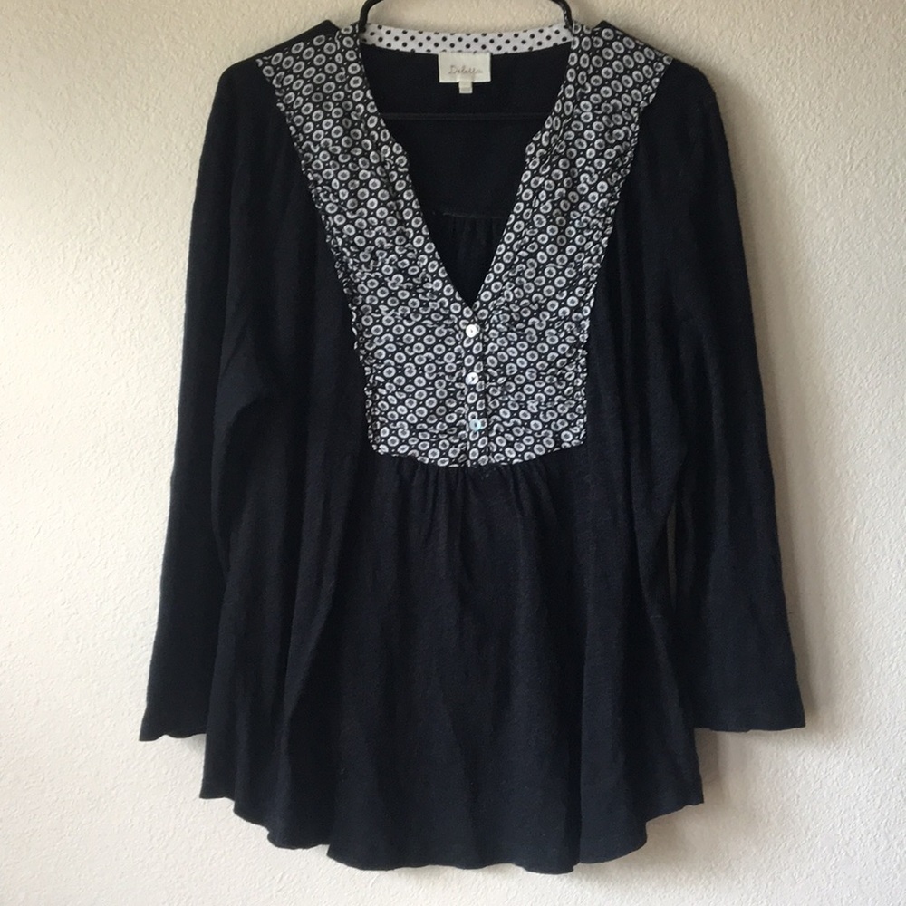 Anthropologie - Deletta Black Medallion